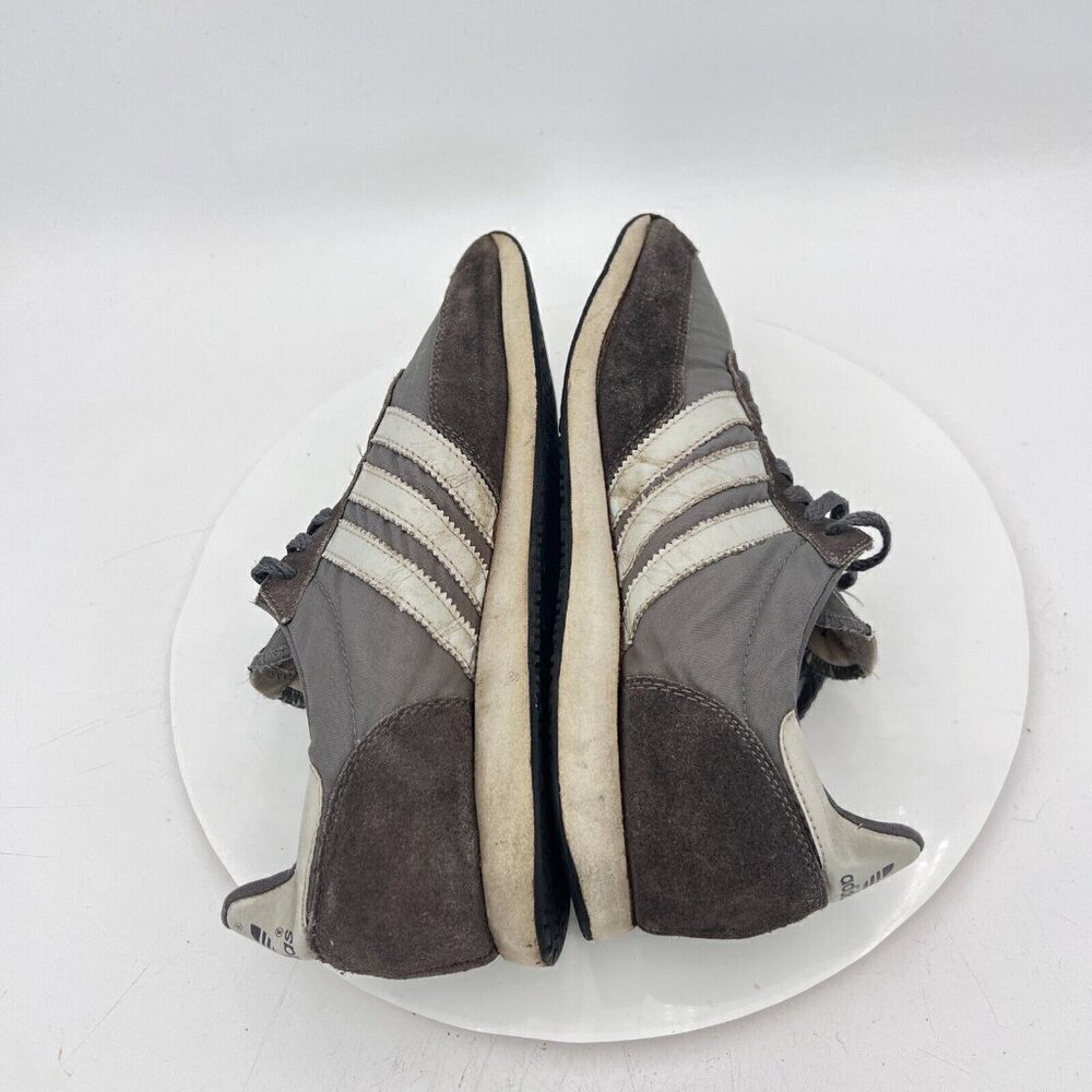 Vintage Adidas Men Size 8 Grey White With The Stripes Shoe Made in Taiwan - Picture 6 of 13